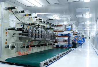 Cleanroom electrode coating line