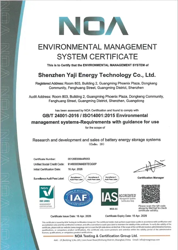 Inedge Power certificate 11