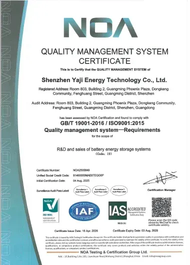 Inedge Power certificate 12